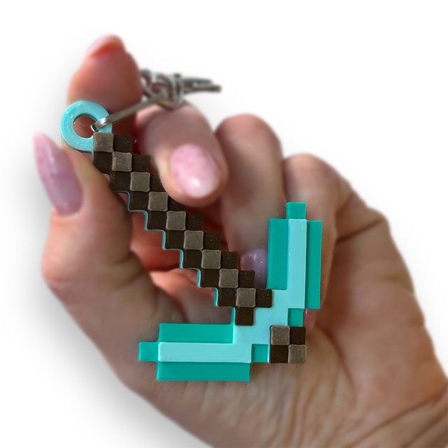 Brelok do kluczy dla dziecka Kilof Diamond Pixele – zdjęcie 6