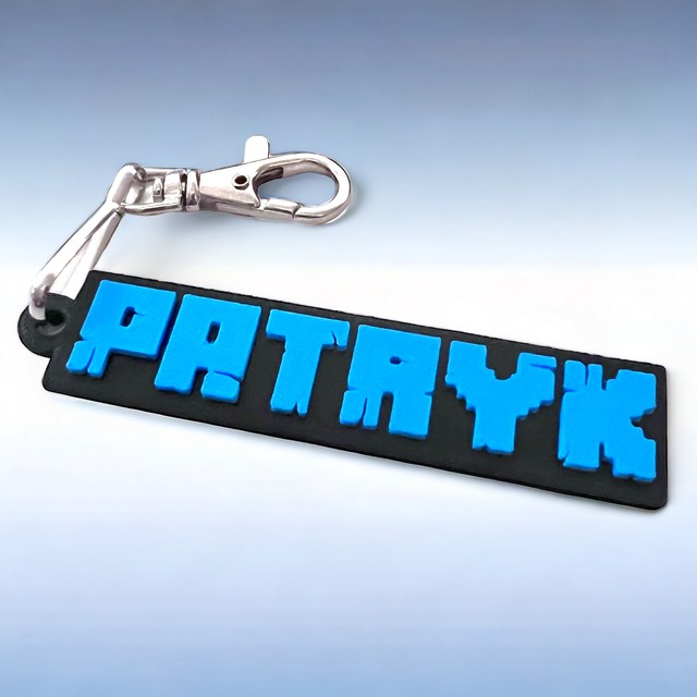 Brelok z imieniem w stylu Minecraft 3D – zdjęcie 2