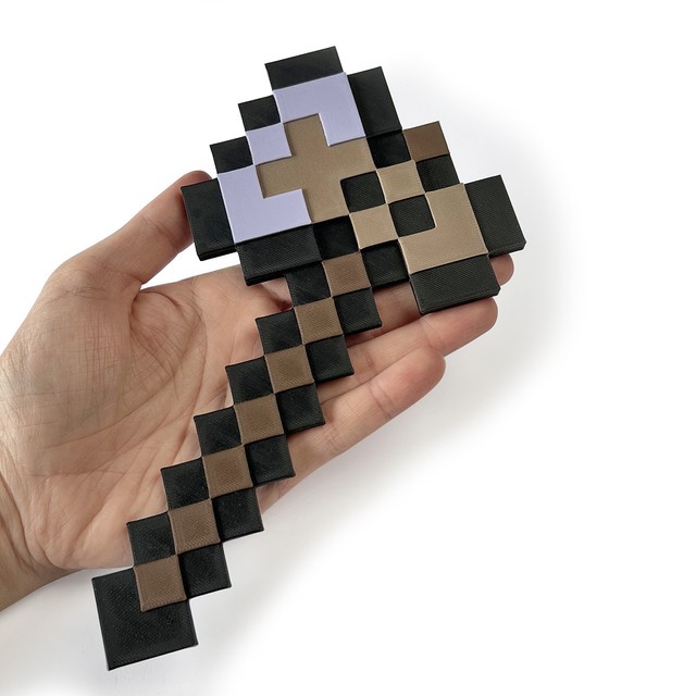 Naklejka na ścianę 3D dekoracja dziecięcego pokoju Siekierka Netherite – zdjęcie 4