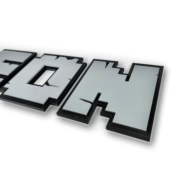 Litery XXL na ścianę/drzwi w stylu Minecraft 3D – zdjęcie 5