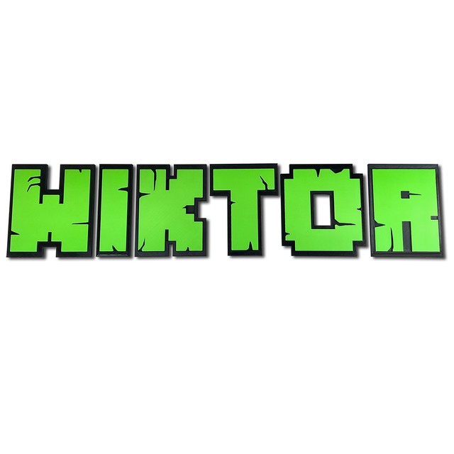 Litery XXL na ścianę/drzwi w stylu Minecraft 3D – zdjęcie 7