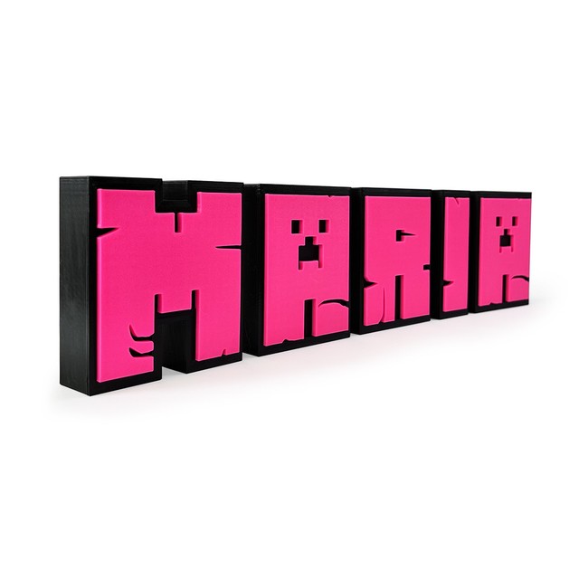 Literki stojące XL w stylu Minecraft – zdjęcie 11
