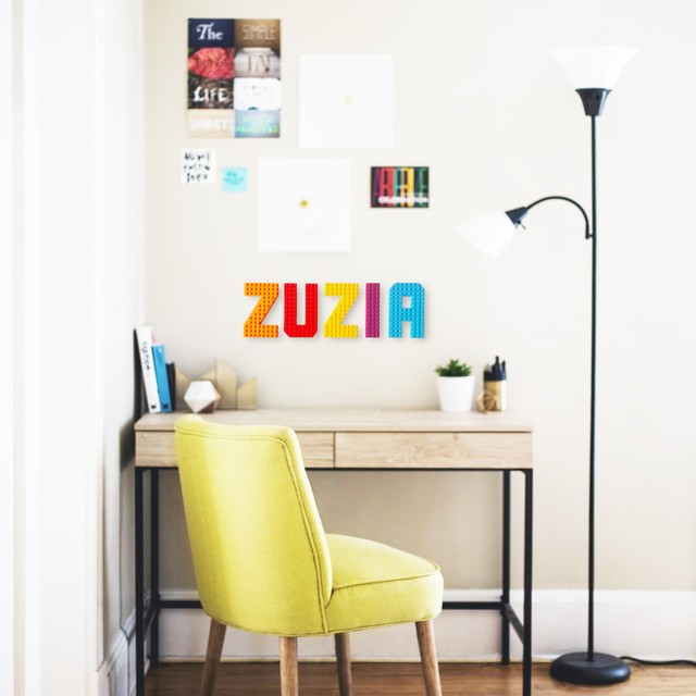 Literki na ścianę XL w stylu klocków – zdjęcie 2
