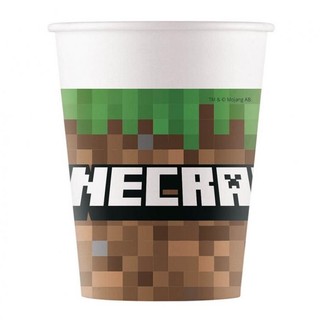 Kubeczki papierowe Minecraft TNT 200 ml 8 szt.