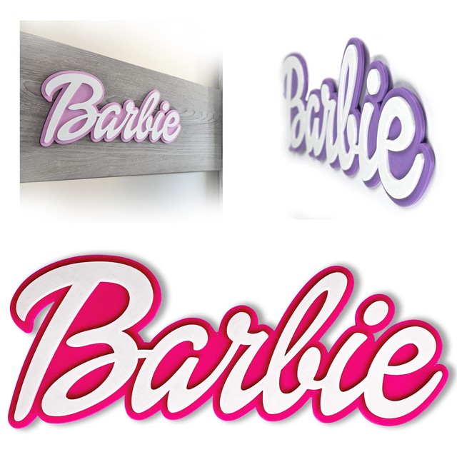 Naklejka w stylu Barbie do pokoju dziecka 3D – zdjęcie 4