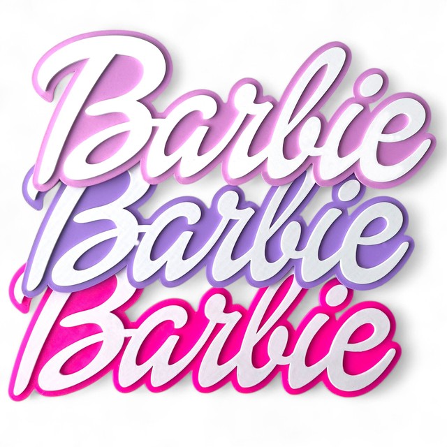 Naklejka w stylu Barbie do pokoju dziecka 3D – zdjęcie 2