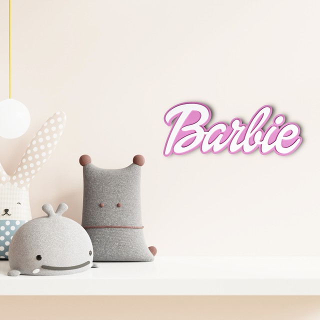 Naklejka w stylu Barbie do pokoju dziecka 3D – zdjęcie 6