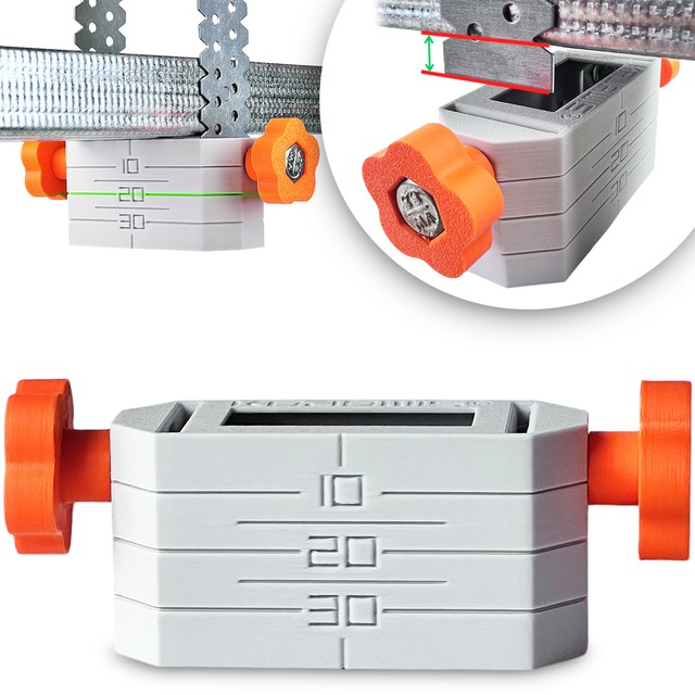 5x UCHWYT DO POZIOMOWANIA sufitu podwieszanego SHORT GRIP profil CD60 ES – zdjęcie 8