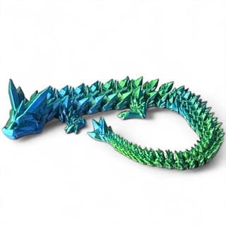 3D Crystal Dragon, decorative figurine, 35 cm