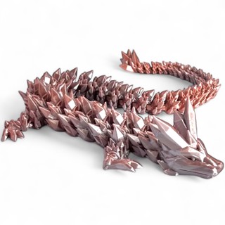 Smok kryształowy 3D - figurka dekoracyjna 42 cm