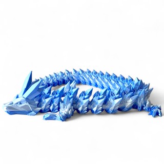 Smok kryształowy 3D - figurka dekoracyjna 60 cm
