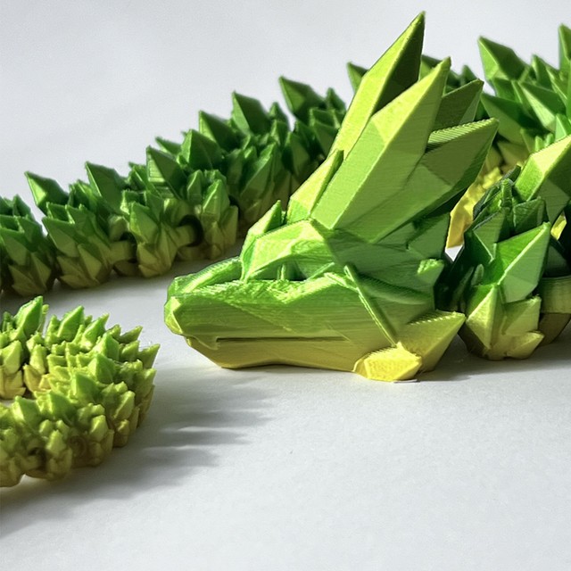 Smok kryształowy 3D - figurka dekoracyjna 60 cm – zdjęcie 3