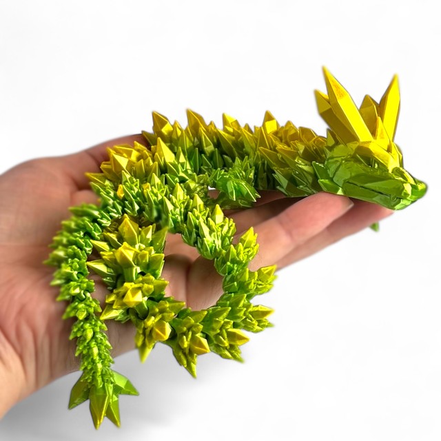 Smok kryształowy 3D - figurka dekoracyjna 60 cm – zdjęcie 4