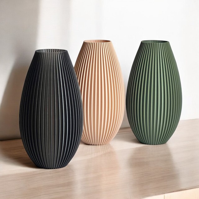 Wazon ryflowany 15 cm – zdjęcie 2