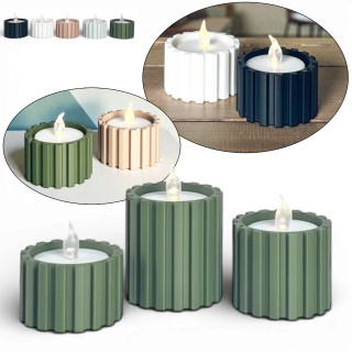Zestaw świeczników 3szt tealight
