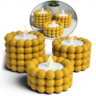 Zestaw świeczników 3szt tealight