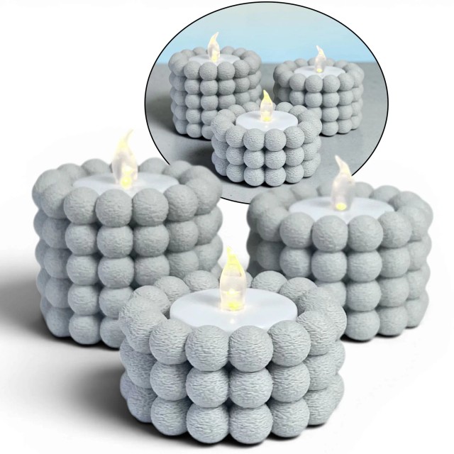 Zestaw świeczników 3szt tealight