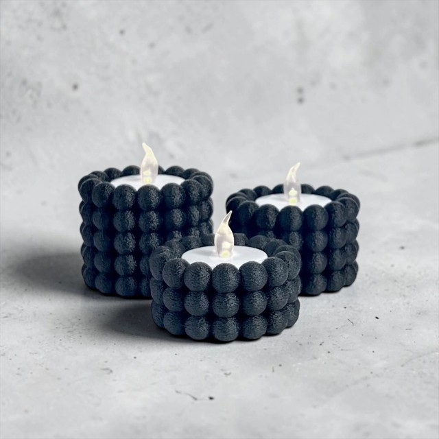 Zestaw świeczników 3szt tealight – zdjęcie 4