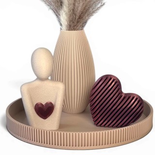 Decorative Set for Mum - Figurine with 3D Heart