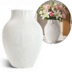 Wazon nietłukący ryflowany 22 cm – zdjęcie 9