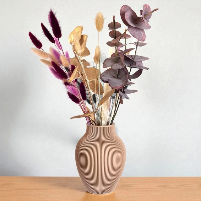 Wazon nietłukący ryflowany 22 cm – zdjęcie 3