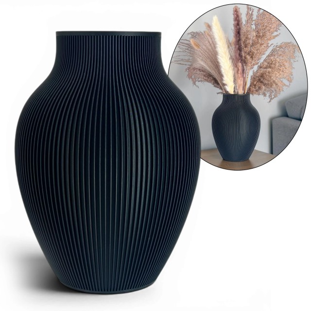 Wazon nietłukący ryflowany 17,5 cm – zdjęcie 3