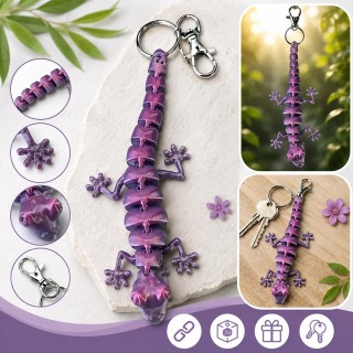 Brelok Jaszczurka różowa 16cm