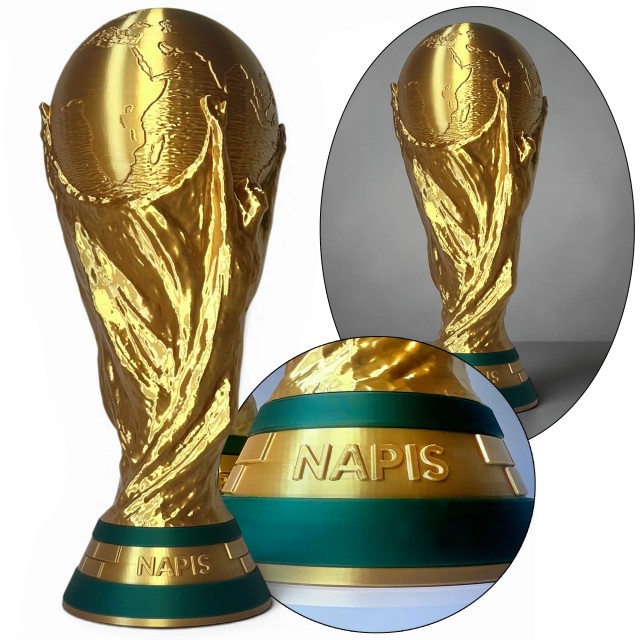 Puchar MISTRZOSTWA Świata 27cm 370g Personalizacja Ciężki MUNDIAL