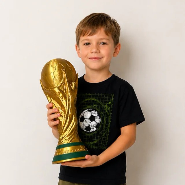 Puchar MISTRZOSTWA Świata Replika 1:1 36cm 450g z napisem Ciężki MUNDIAL – zdjęcie 10