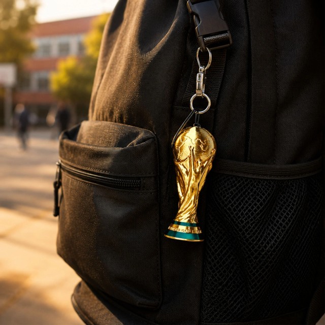 Brelok Puchar MISTRZOSTWA ŚWIATA Mundial Piłka nożna gadżet dla dzieci – zdjęcie 3