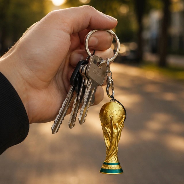 Brelok Puchar MISTRZOSTWA ŚWIATA Mundial Piłka nożna gadżet dla dzieci – zdjęcie 2